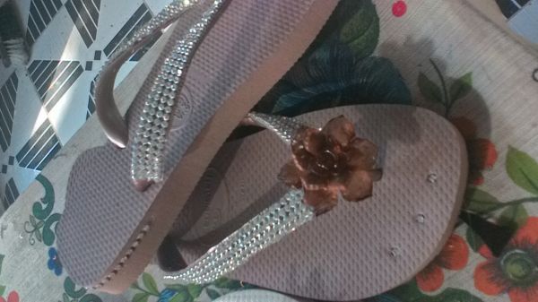 havaianas top com rosa